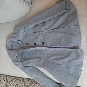 Gray Girl's Lined Dress Coat
